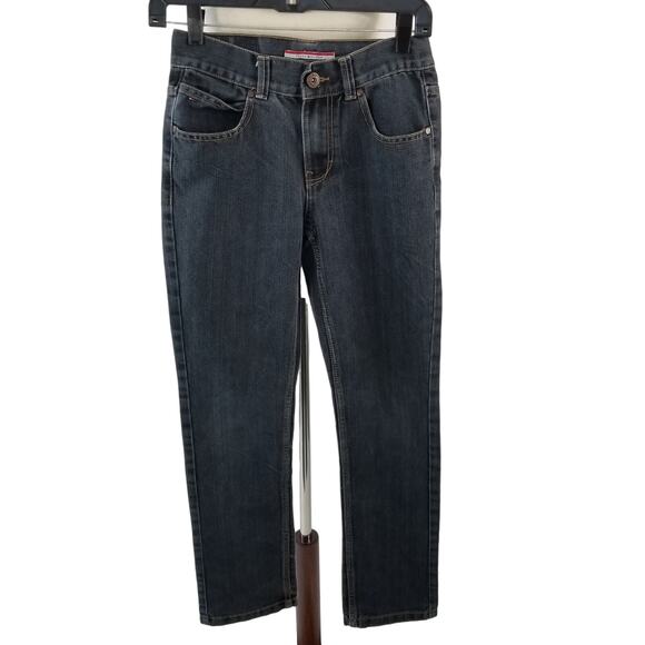 Tommy Hilfiger Blue Denim Vintage Flap Pocket Jeans Rebel Skinny Size Small 12 - Picture 1 of 4